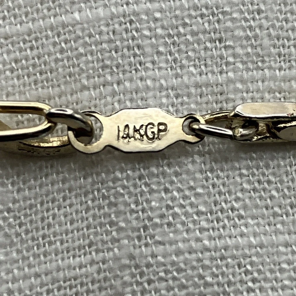 Vintage 14 Karat Gold Plated Bracelet 7